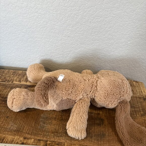 12" Pottery Barn Kids FRANKIE Puppy Dog Plush Tan Brown Spot Ears Stuffed Animal - Picture 6 of 8
